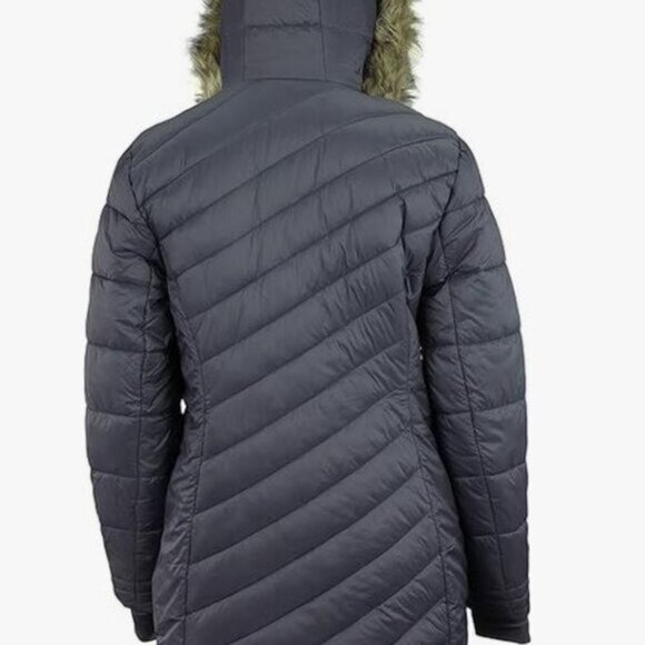 Spyder Women's Boundless Faux Fur Long Puffer Coat - LIKE NEW - Picture 9 of 10